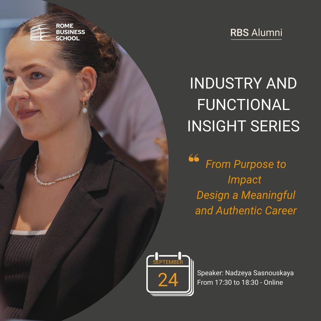 📅 September 24, 2025
⏰ 5:30 – 6:30 PM
With Nadzeya Sasnouskaya, People Empowerment team at Enel
From Purpose to Impact: Design a Meaningful &amp; Authentic Career

Register now: forms.office.com/e/3MVPWPN5k9