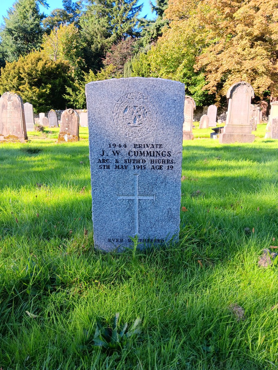 BrianWITGuy's tweet image. #EOHO inspection this morning. Pvt John Cummings 4th Bridge of Allan Company 7th Argyll &amp;amp; Sutherland Highlanders died Aberdeen hospital from wounds received in action on the 25th Apr 1915 Wounded in two places and was to undergo an operation @CWGC  @WFASouthScot @ArgyllsMuseum