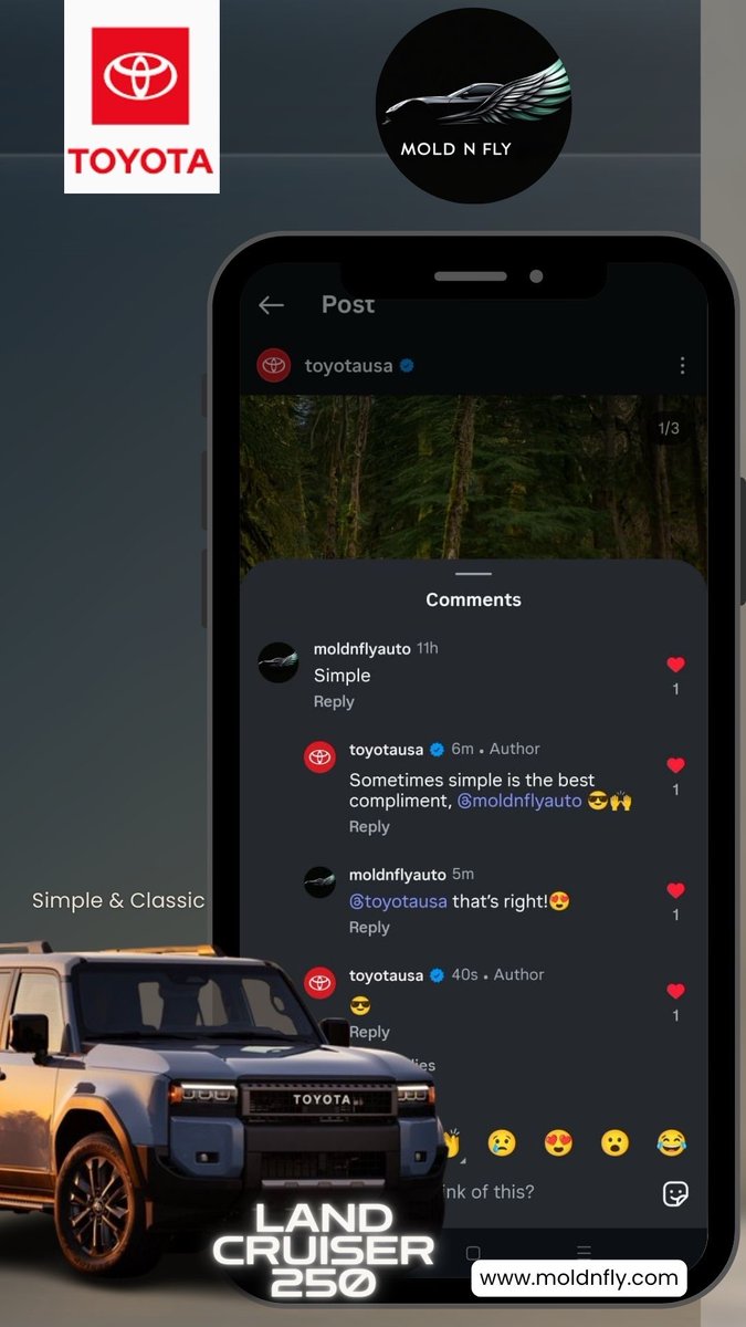 MoldnFly_Auto's tweet photo. Verified vibes only

When the brand replies, you know the specs are speaking.

Pick your car, we’ll bring it to your door. Comment “PRICE”. 

#toyotausa #moldnflyauto https://t.co/w3rWdlfVtv