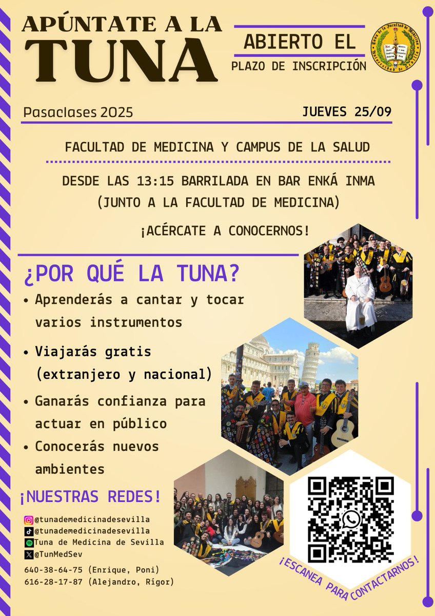 Tuna de Medicina de Sevilla tweet media