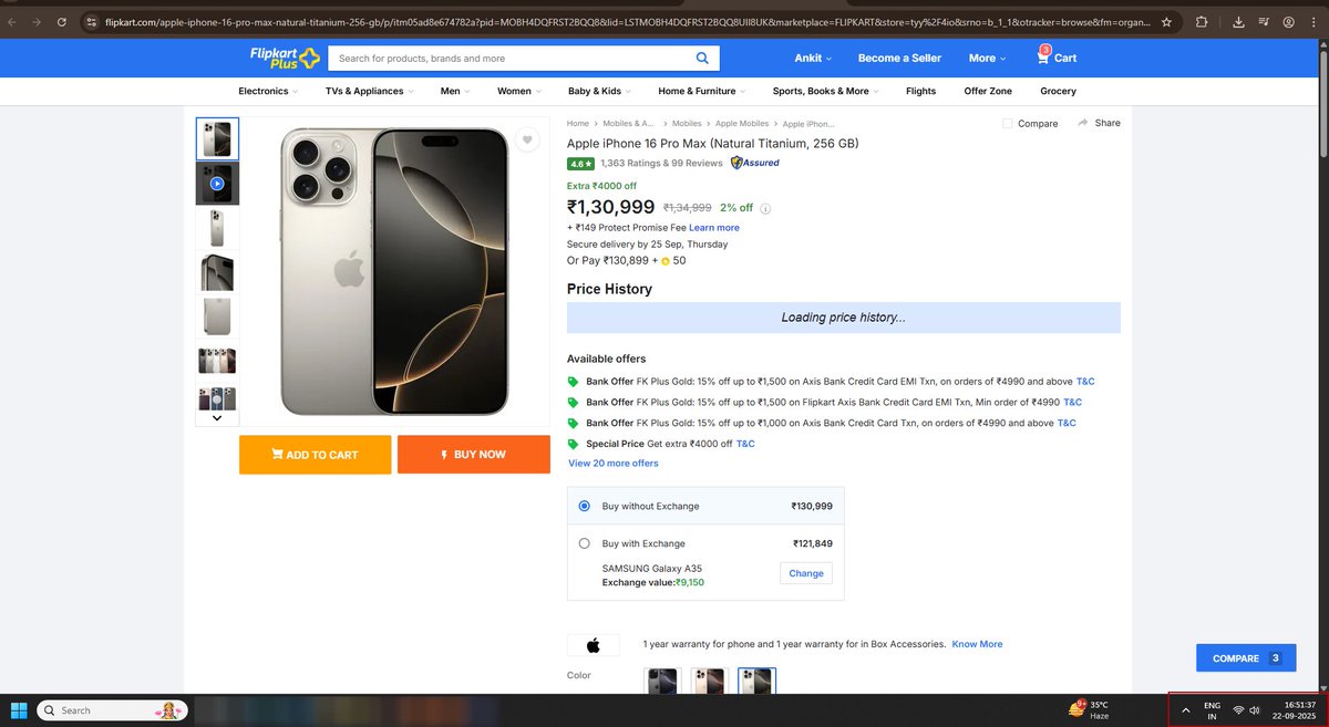 I dont understand why flipkart is showing this much amount <a href="/flipkartsupport/">FlipkartSupport</a> <a href="/Flipkart/">Flipkart</a> have checked other account price is higher for me