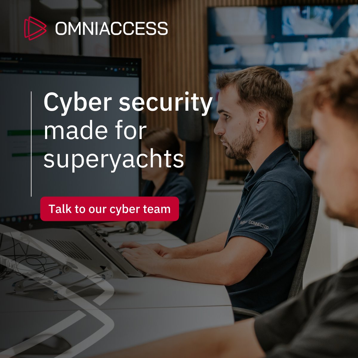 Our Security Operations team doesn't just monitor – we act, before a cyber threat ever reaches your vessel. Discover why captains, owners &amp; Electrical Technical Officers trust us: bit.ly/46h7XcD

#PossibilitiesAnywhere #OmniAccess #CyberSecurity #Superyachts #Maritime