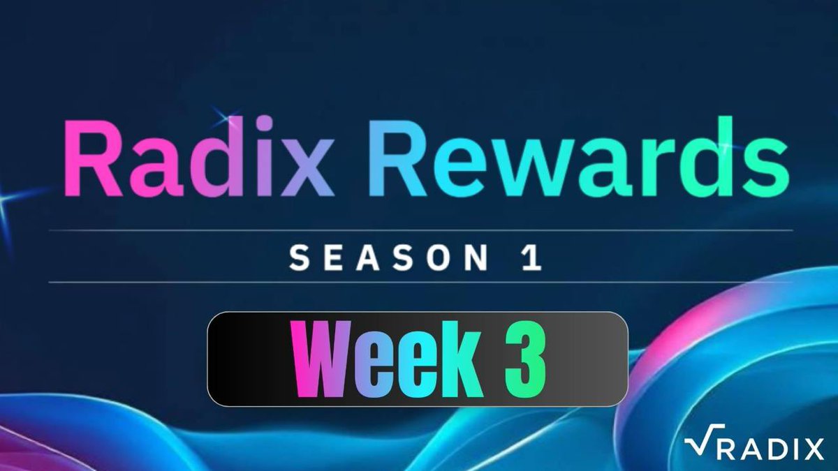Week 3 of Radix Rewards 🚀

This isn’t just about 1B XRD worth of incentives.

Dan did the hard part.
Now the community is proving the vision.

👉 incentives.radixdlt.com
#DoItForDan