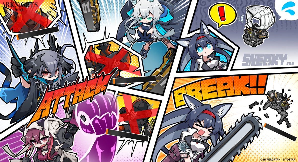 アークナイツEN版(@ArknightsEN)にて、メインテーマ EPISODE15「解離結合/Dissociative Recombination」の攻略マンガを描かせていただきました。BOSSの姿もあるので念のためにほんの少しだけ時間をあけて……無事クリアされた方は、どうぞよろしくお願いいたします
#Arknights #Yostar 