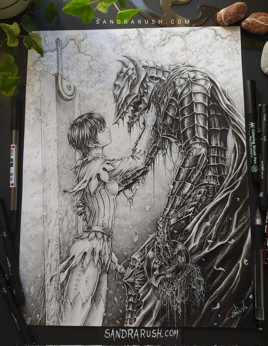 Struggle's End 🖤 My fanart of Guts &amp; Casca happy ending 🖤
My Shop &amp; Patreon ➡️ Linktr.ee/SandraRush