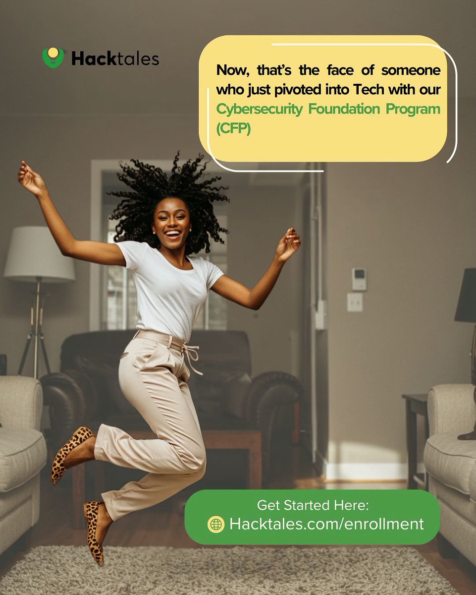 New week, new energy! 

Want to be this happy too? 
👉🏾 Join our Cybersecurity Foundation Program (CFP) and fuel up for the career change you’ve been waiting for. 

Let’s make Mondays exciting again.

#mondaymotivation #cybersecuritynigeria #foundationprogramtech #tech
