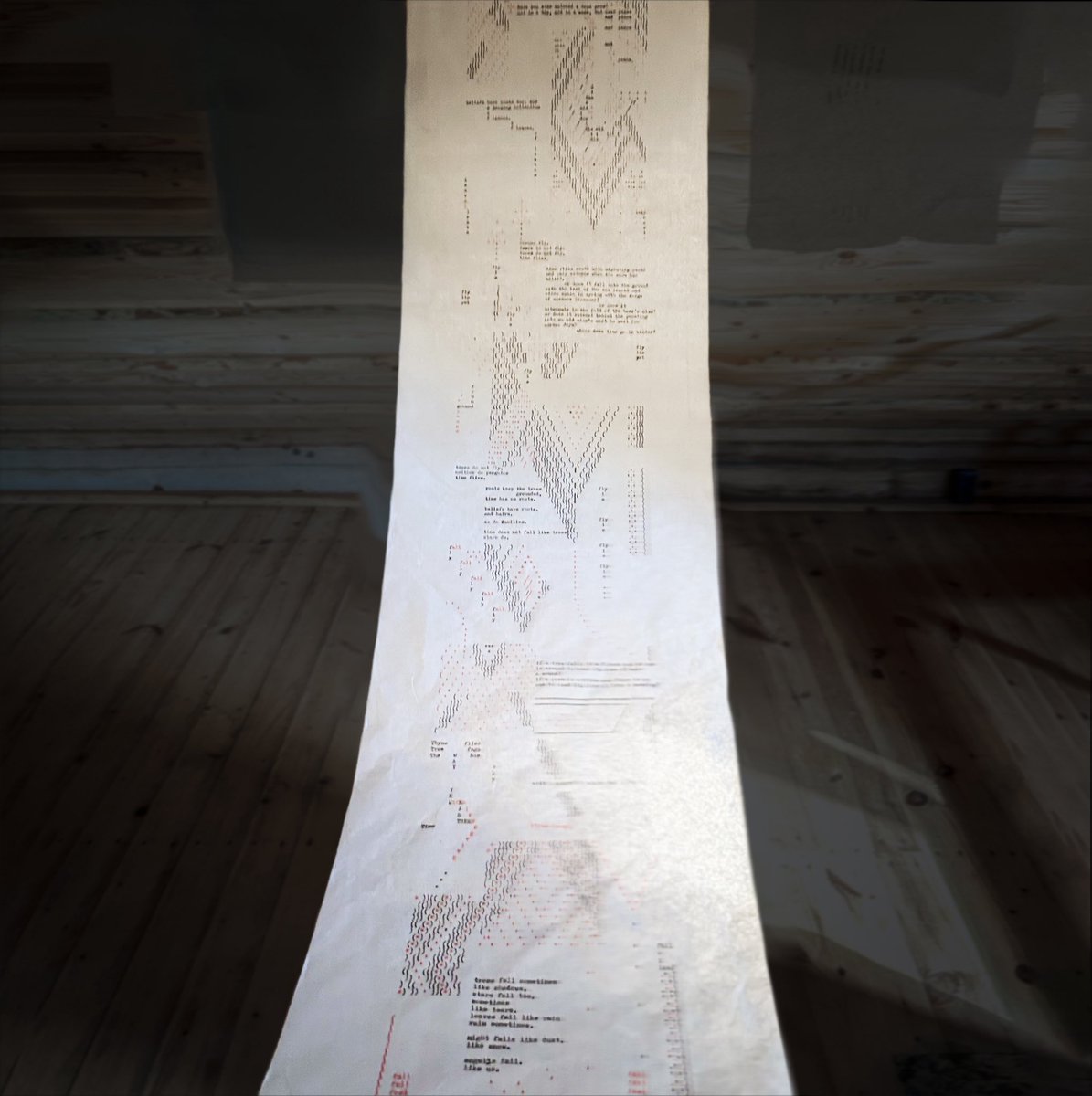A summer scroll on rice paper.

An experiment in typewriting and drawing. A contemplation about time, herons, roots. Typewritten on up Adler Gabriele 35 at my farm in Lithuania between July and August this year.