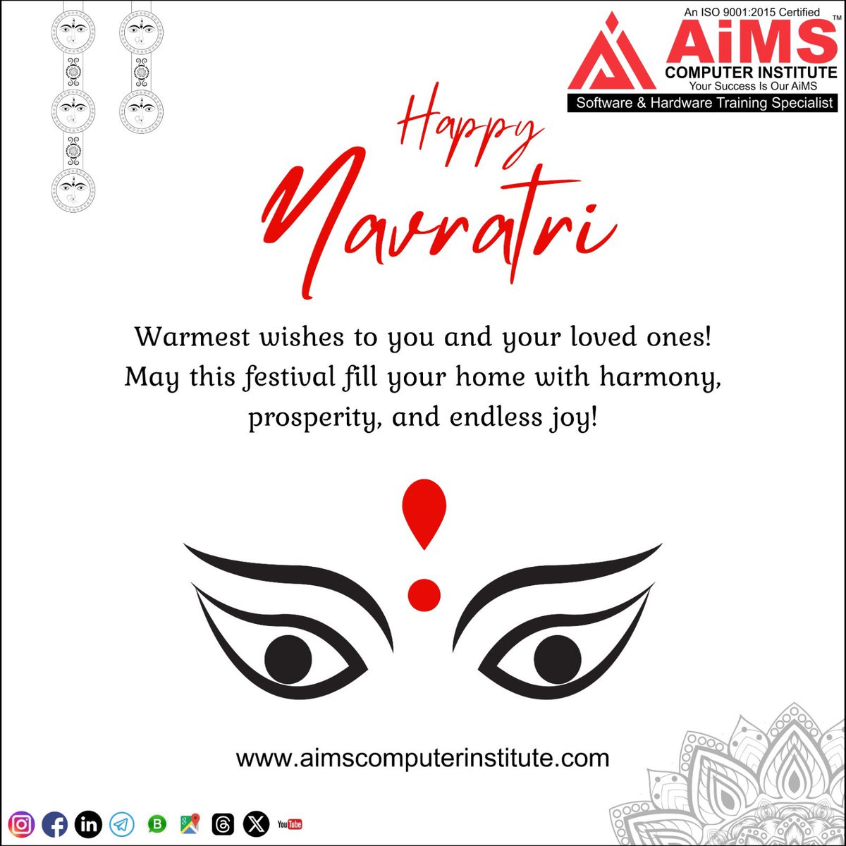 AWanowrie19665's tweet image. Warmest wishes to you and your loved ones! May this festival fill your home with harmony, prosperity, and endless joy!
#computerinstitute #computerinstitutenearme #computerclasses #computercourses #festival #indianfestivals❤️ #navaratri #navaratri2025🌺❤️🔱 #aimscomputer