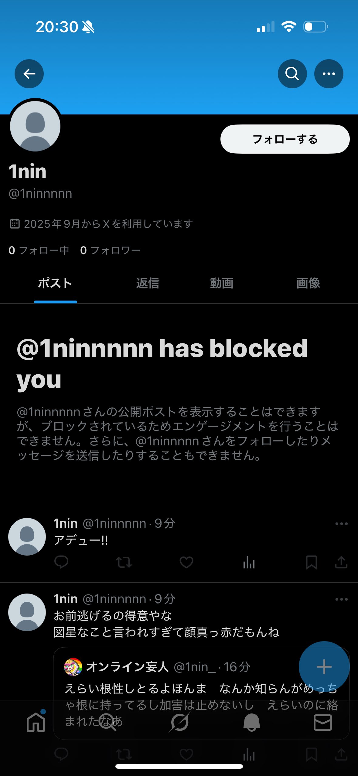 オンライン妄人 (@1nin_) / X