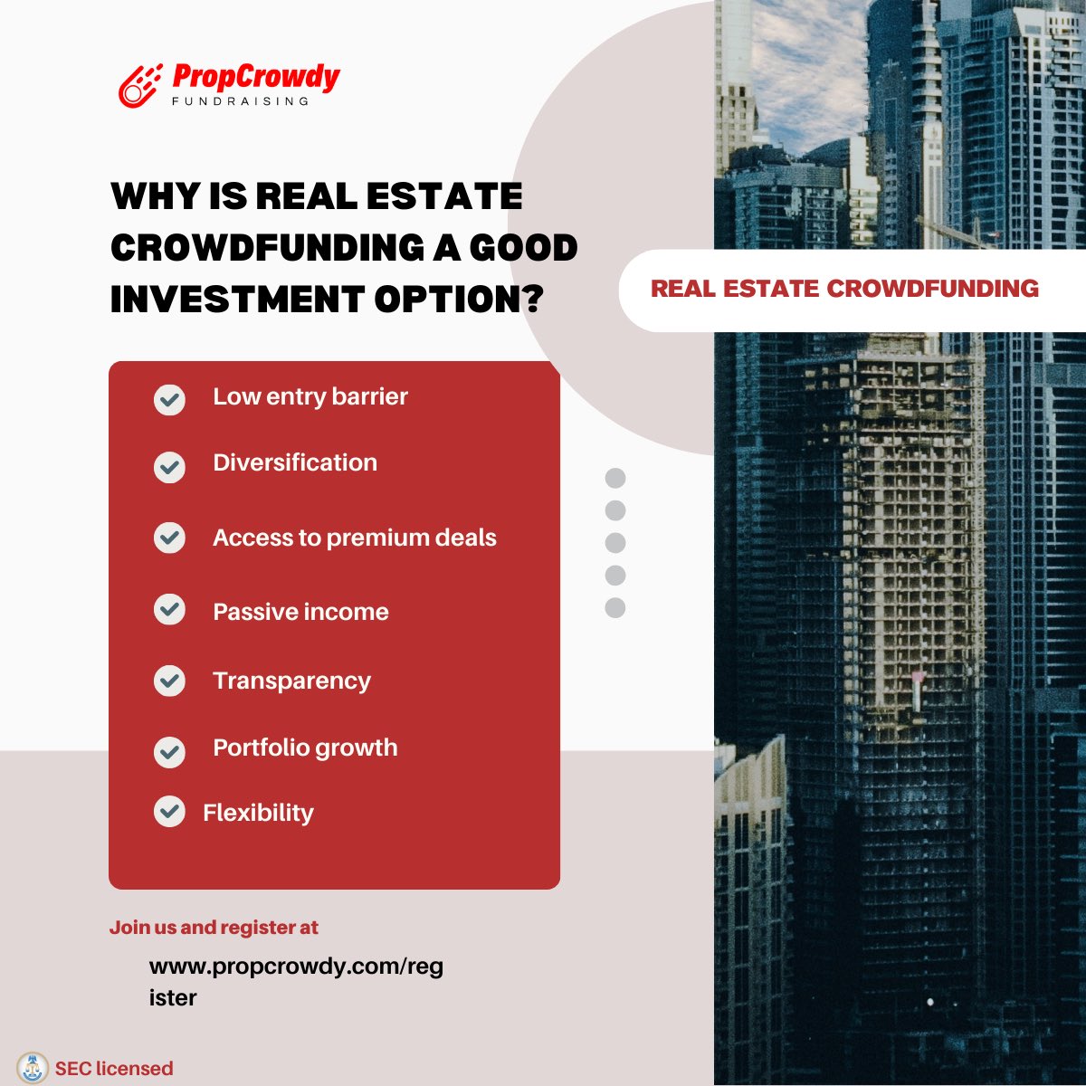 Real estate crowdfunding is reshaping how people build wealth.
It’s no longer just for the few, it’s for everyone ready to diversify smartly, earn passively, and grow steadily.

With PropCrowdy, the future of property investment is in your hands.

#propcrowdy #realestate