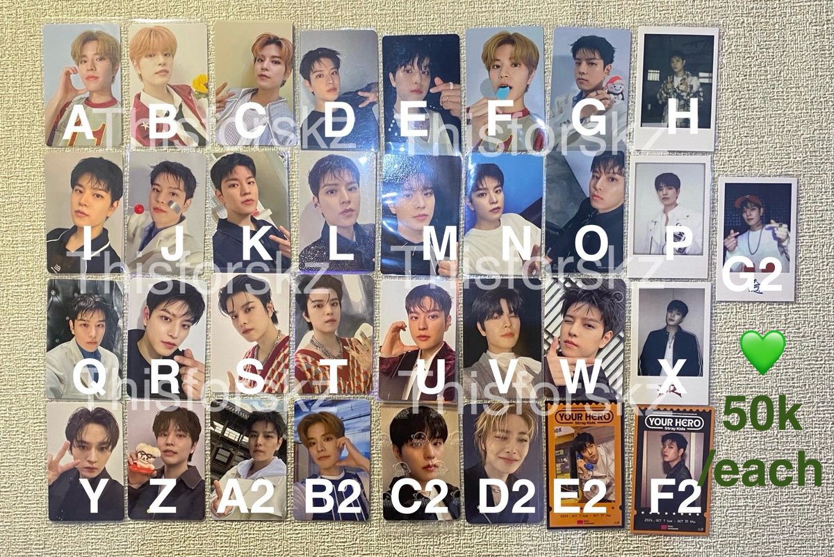 Help rt 🥺❤️🫶🏻

wts want to sale photocard stray kids leeknow han seungmin i.n

‼️ keterangan harga ada di foto
🩷 15k
🧡 35k
💚 50k

‼️ min beli 30k
Dom kalsel, banjarbaru
Ex admin 12℅ boleh keep event with dp 25.9 oke 10.10 oke dm aja