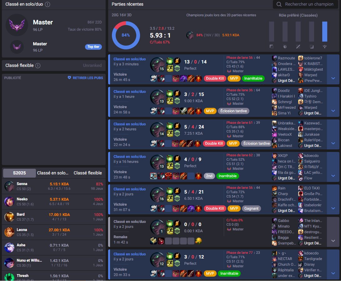 🚨FLASH INFOS | les nouvelles viennent de tomber, on vous dit tout !! 
Urgot Décrypte est en place pour rush le challenger avec Senna !  il a dit, je cite "Ici ça décrypte"