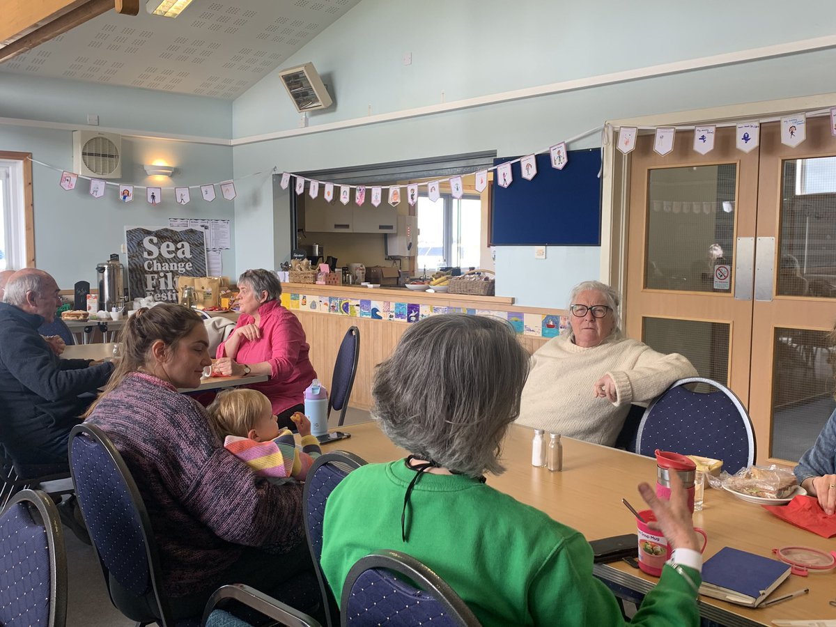 SiobhanSynnot's tweet image. Had a ball at Tiree #seachange watching films, listening in on acting and animation workshops, meeting up with Kerry Fox and Amy Liptrott and eating top notch local cake.
My report is on The Mix on @BBCRadioScot this afternoon