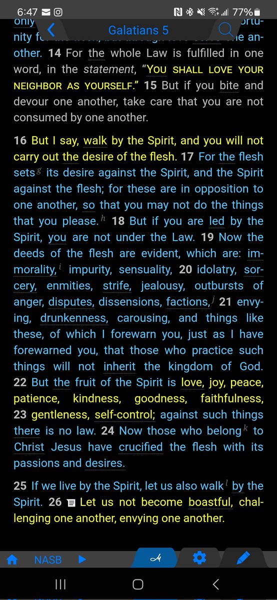 BrookingAdam's tweet photo. Galatians 5:14-26 https://t.co/37G35hbxLv