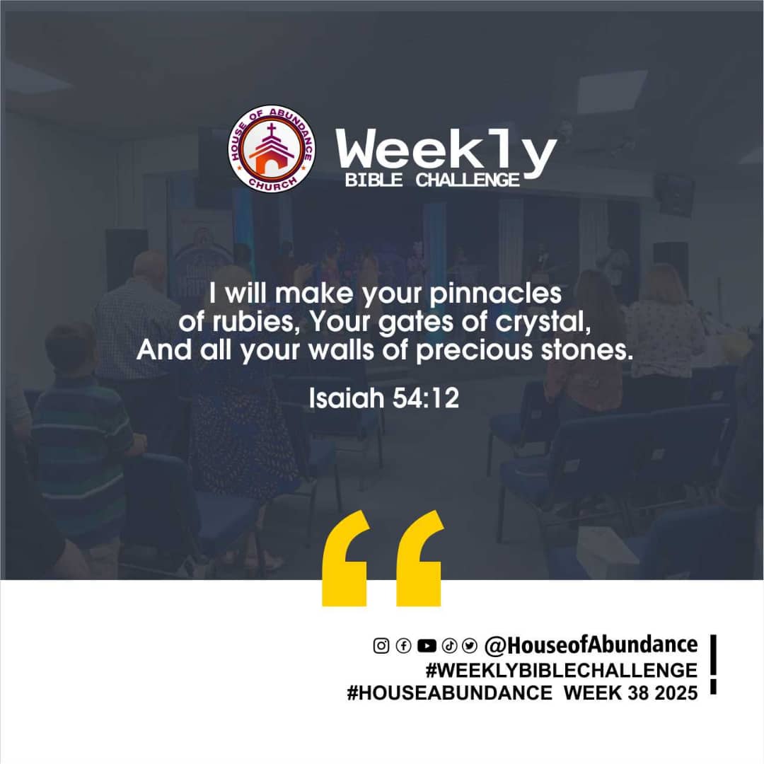 hoaministry's tweet image. I will make your pinnacles of rubies,
Your gates of crystal,
And all your walls of precious stones.
Isaiah 54:12NKJV
#HouseofAbundance
#Week38 #weeklybiblechallenge