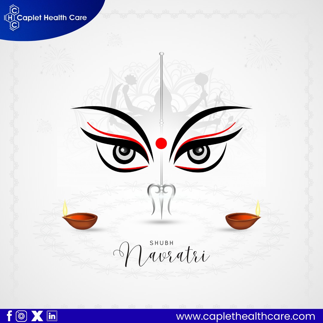 caplethc's tweet photo. This Navratri, let’s celebrate the triumph of good health, strength, and positivity.
Caplet Healthcare wishes you nine nights filled with wellness, joy, and prosperity. 

#Navratri2025 #CapletHealthcare #HealthAndHappiness #WellnessForAll #StrengthAndPositivity https://t.co/f9msUgxs7G