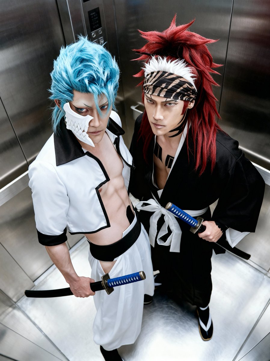 michakun_cos's tweet photo. 流行りのエレベーター✨
とりあえずbleachの2人でやってみた😊 https://t.co/4DatdlB8Uv
