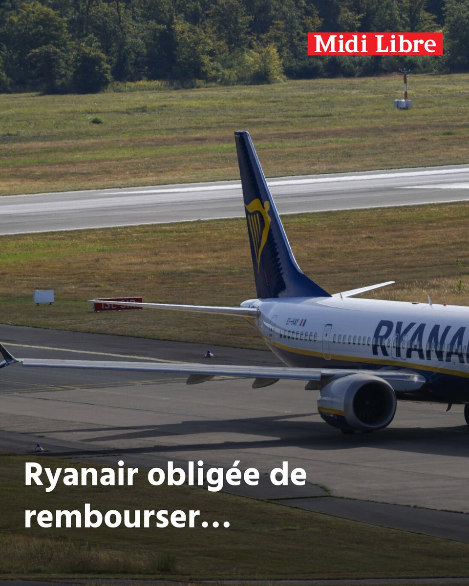 Ryanair obligée de rembourser : pourquoi la compagnie aérienne va verser près de 2 millions d’euros à l’aéroport de Carcassonne ?
➡️ l.midilibre.fr/Fpd6