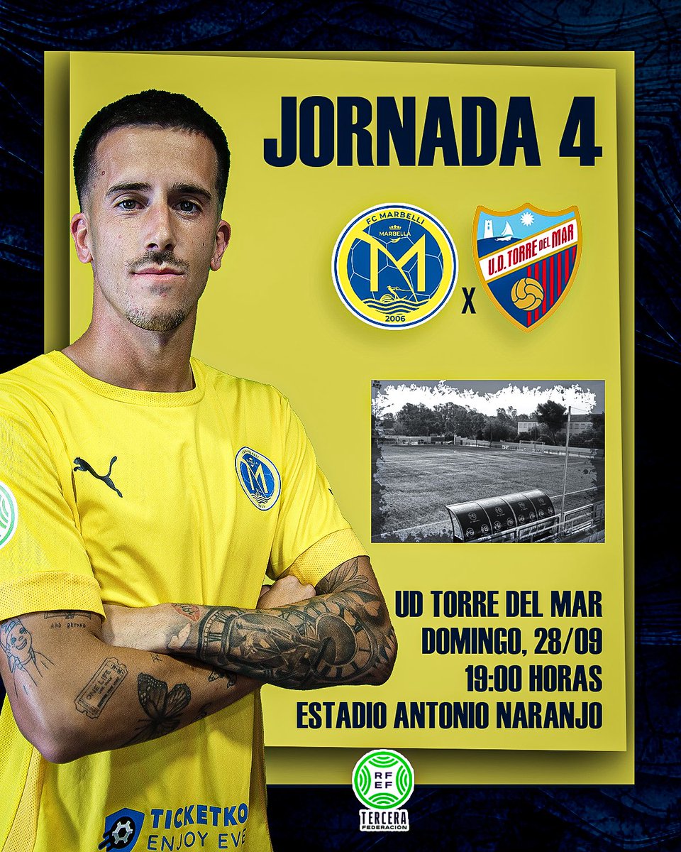 🚨 Jornada 4️⃣ a la vista: choque 🆚 UD Torre del Mar

#VamosMarbellí