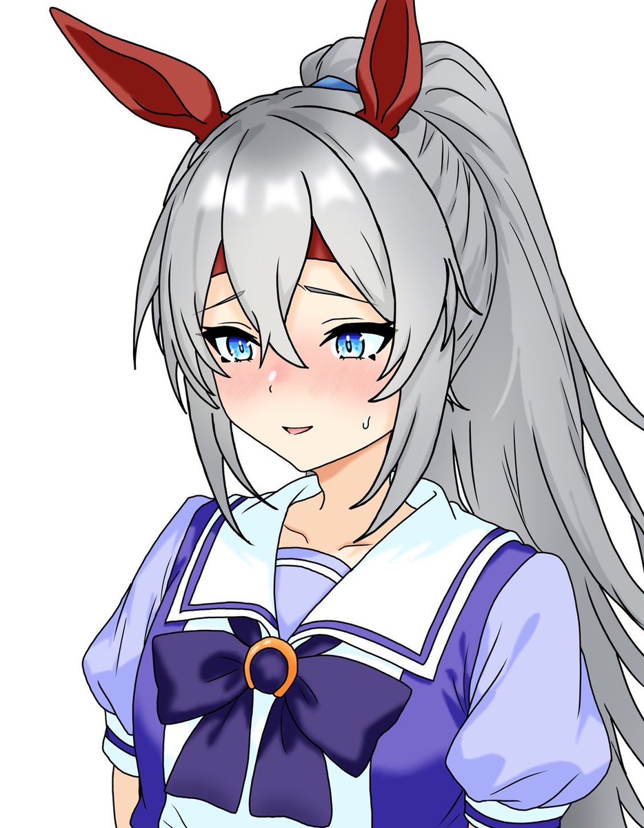 #ウマ娘 #タマモクロス 
ポニーテールにしてみたタマ