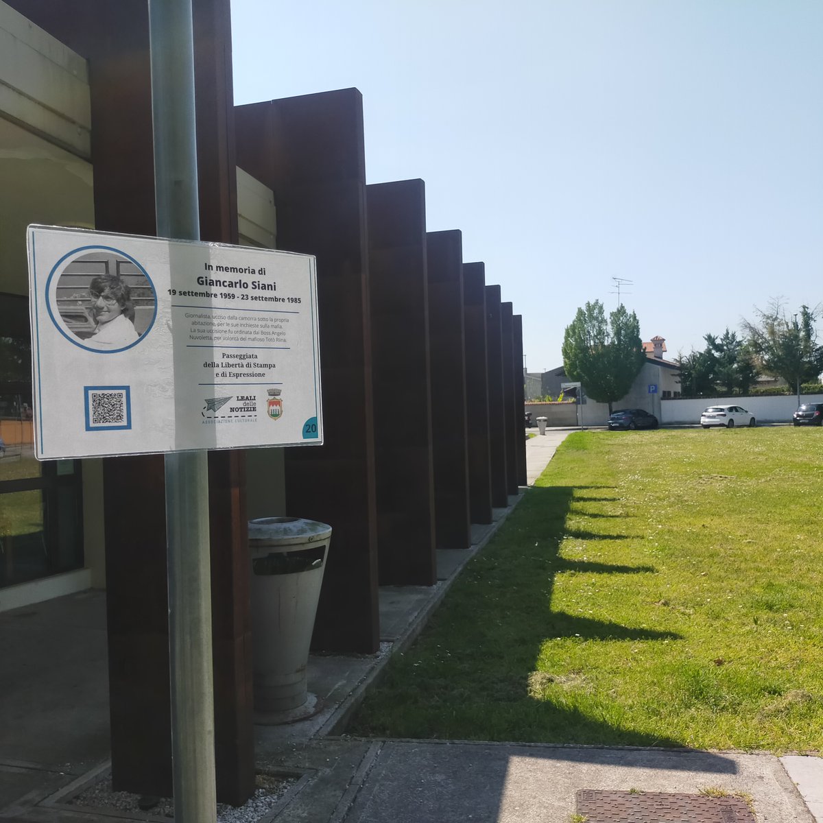 Quarant'anni senza #giancarlosiani A #ronchideilegionari non lo dimentichiamo. Con <a href="/FestJRonchi/">Festival Giornalismo Ronchi dei Legionari</a>