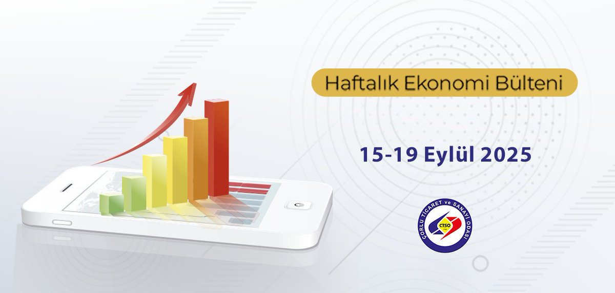 Sayın Üyemiz, 
Haftalık Ekonomi Bülteni 15-19 Eylül 2025. Gündemi takip edebilirsiniz. 
corlutso.org.tr/uploads/docs/h…
#TOBBHEB