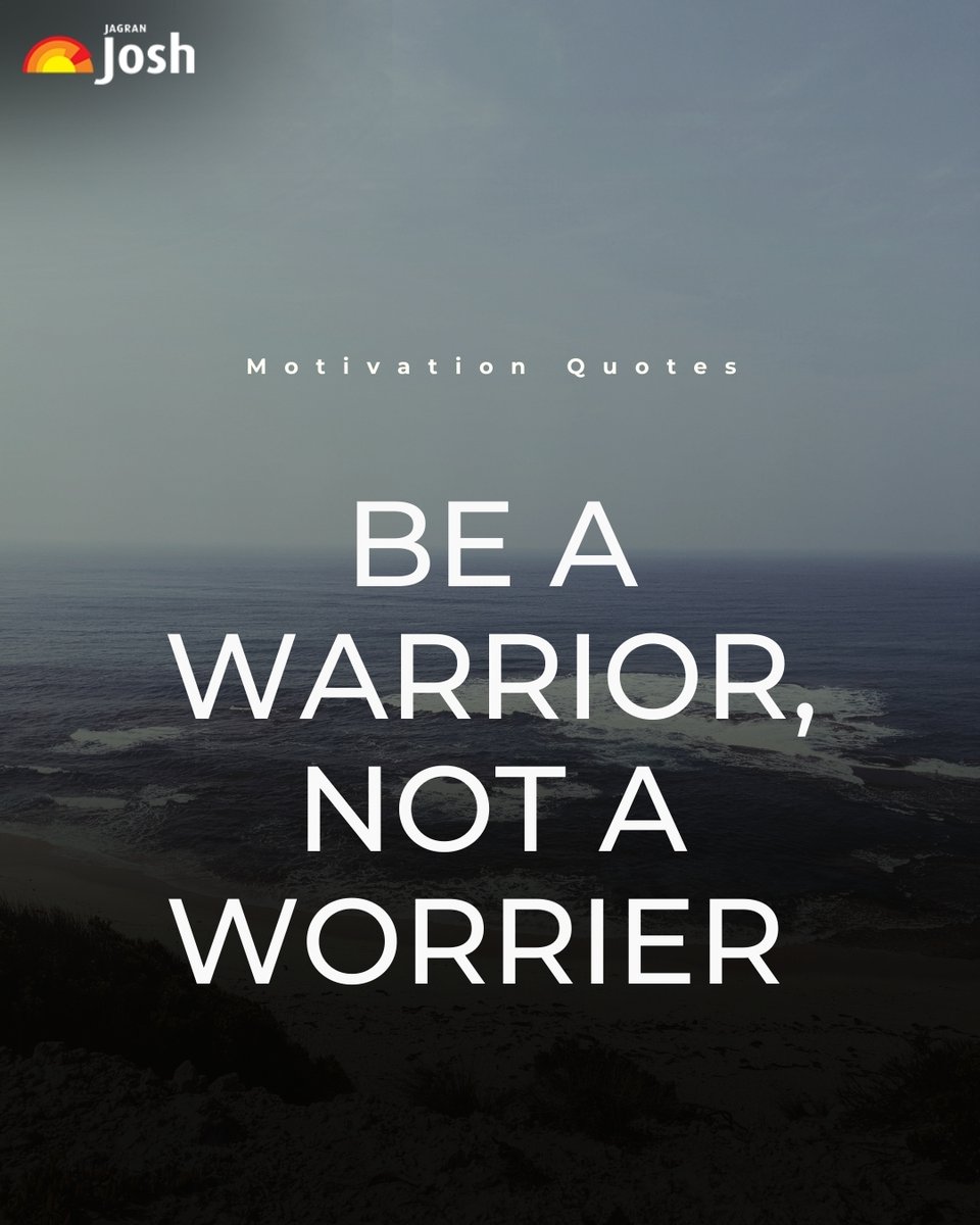 Jagranjosh's tweet image. Face challenges like a warrior, not a worrier! 💪✨

#Motivation #LearnFromMistakes #SuccessMindset #Growth #SelfImprovement #LifeLessons #Inspiration #positivevibes