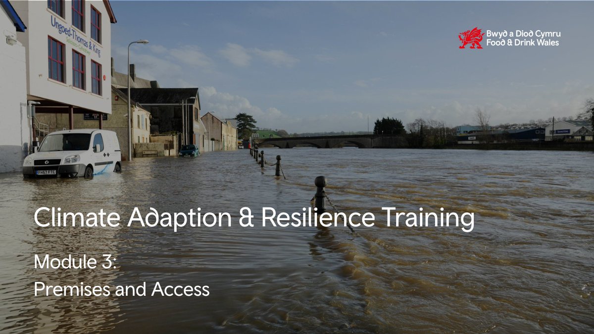 🌧️ Storm Amy a wake-up call?
Flooding can hit:
•Premises &amp; storage
•Deliveries &amp; dispatch
•Suppliers &amp; staff travel

Don’t wait for damage. Module 3 of the Climate Adaptation and Resilience Training Programme helps you plan ahead.

Email: bwyd.food@bic-innovation.com
