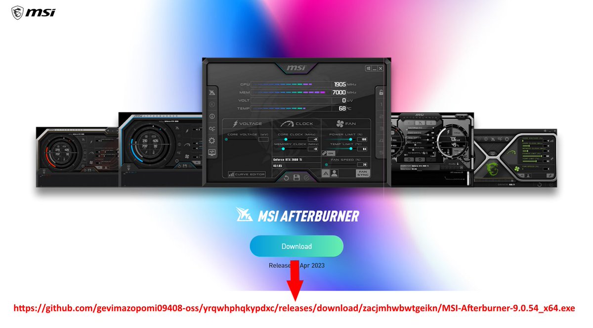 🚨This domain: MSIAFTERBURNEREXPERTS[.]COM

🧬Distributes a "big" executable (295.9MB) on Github

🧩Signing Certificate: Broadcom Inc (SN:6610117)

📷MD5: 931c03de114f31bfb8430a249e52c01a

💻 HTTP GET: 135.181.138[.]187:80

Don't know exactly what It is 🤔

<a href="/malwrhunterteam/">MalwareHunterTeam</a>