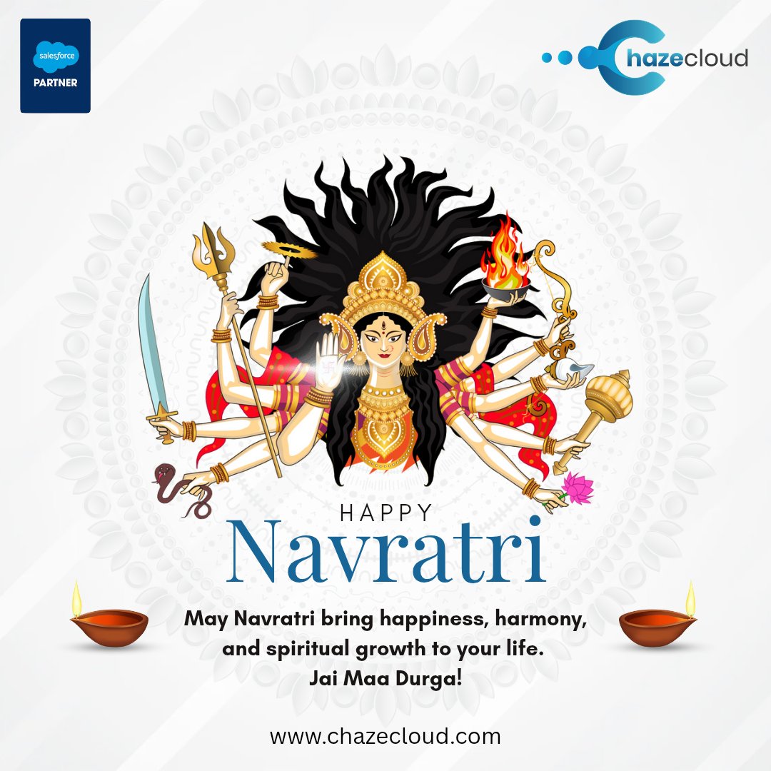 Wishing you a joyous and blessed #Navratri ❤️
May this festive season bring positivity, growth, and new beginnings into your life.✨️
-
#HappyNavratri #garba #JaiMaaDurga #navratrispecial #SalesforcePartners #chazecloud #Salesforce
