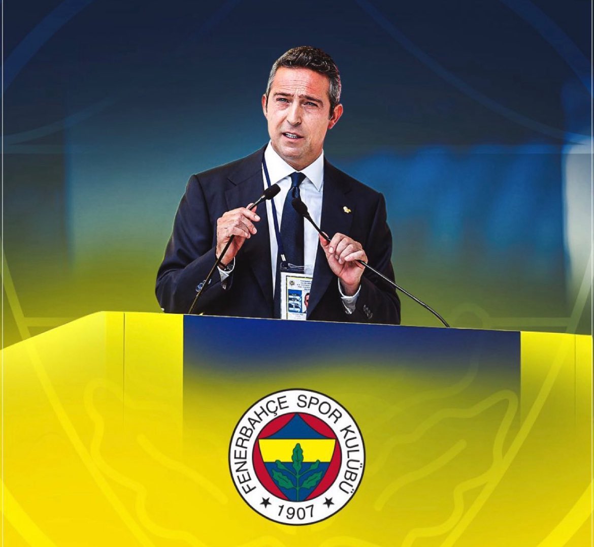 Görev süresi boyunca Fenerbahçe’mize büyük emekler veren kulübümüz için gece gündüz mücadele eden Sayın Ali Koç ve değerli yönetim kuruluna sonsuz teşekkür ederiz
Fenerbahçe tarihine geçen bu hizmetleri daima saygı ve minnetle anacağız 💛💙