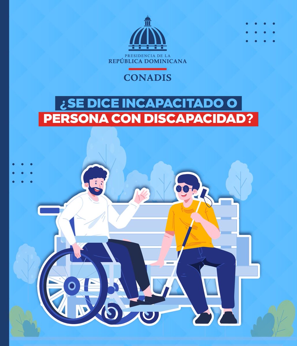 ConadisRD's tweet image. ¿Conoces la terminología correcta para referirte a una persona con discapacidad?

Usar un lenguaje adecuado es clave para promover el respeto y la inclusión.

#CONADISConTodos #terminologíacorrecta