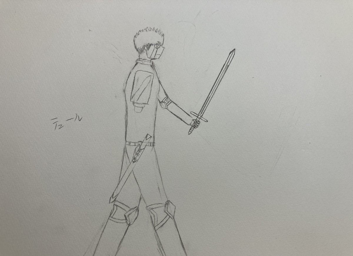 絵です
テュールくん
初めて右向きの顔を描きました