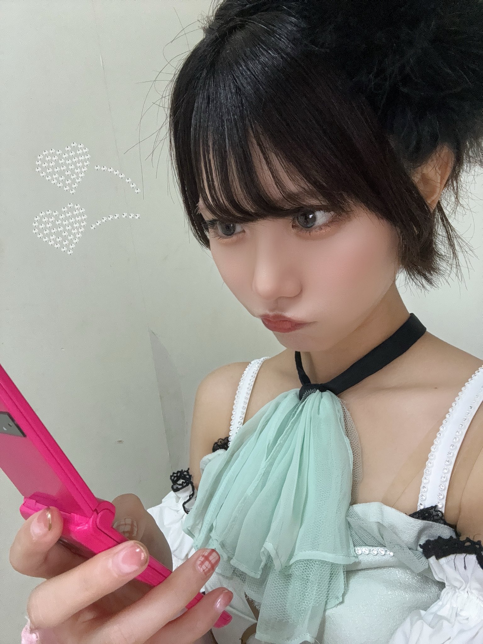 るーなページ♡⃜ 私が着用してるのは、 大好評で再発売したルーナナイトブラの 色