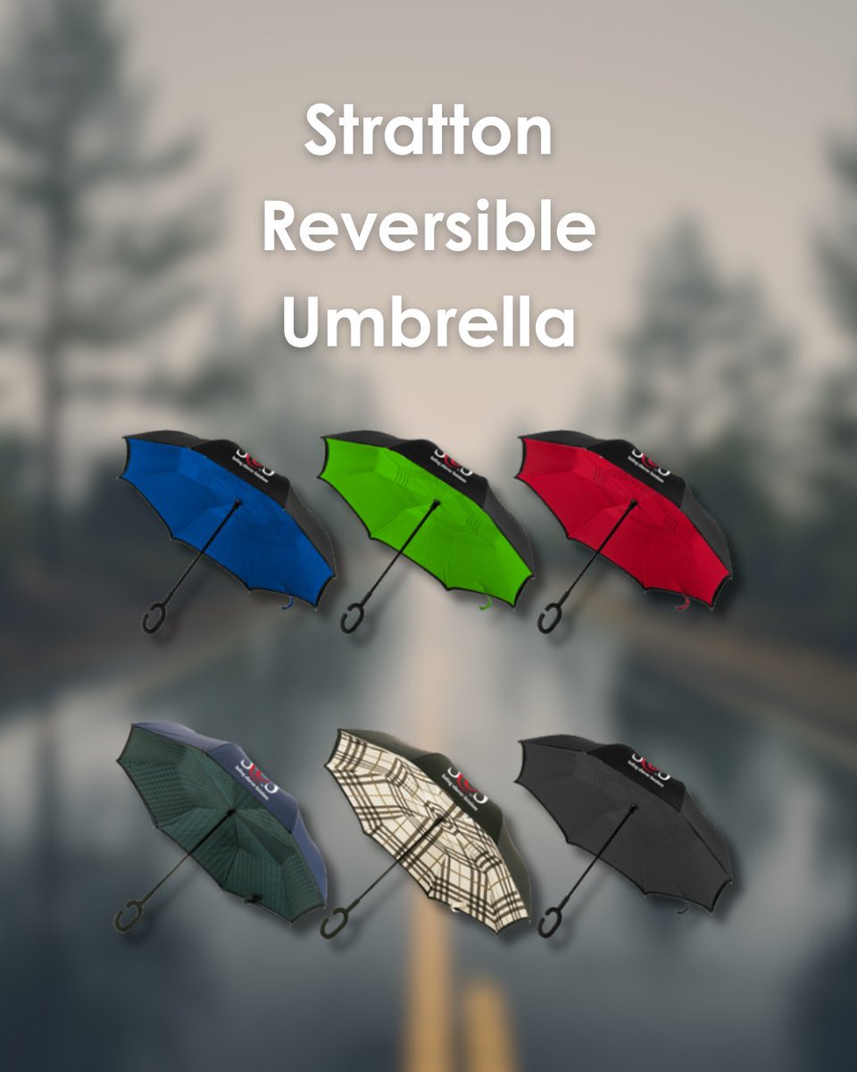 Inkdstores's tweet image. ☔ Product of the Week: Stratton Reversible Umbrella
Cheap umbrellas break. This one doesn’t.

Reverse-close tech keeps the water off your car, your floors, and your people. Add your logo, and it becomes the branded gear they’ll actually use, rain after rain.