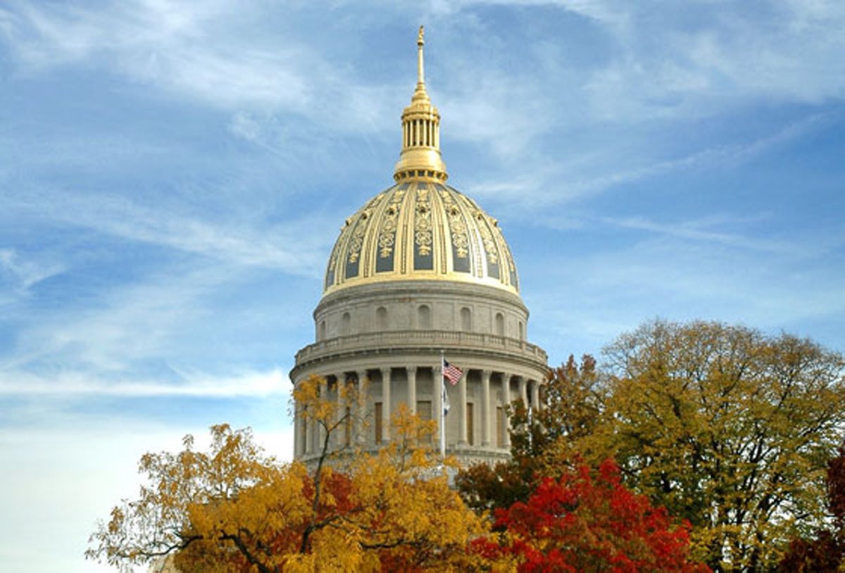 Happy first day of Fall! We have worked on projects across the country &amp; have seen some amazing sights, many of which are especially beautiful in the fall. Pictured is the exterior #Dome of the WV State Capitol, where the gilding is enhanced by the autumnal colors of the trees.