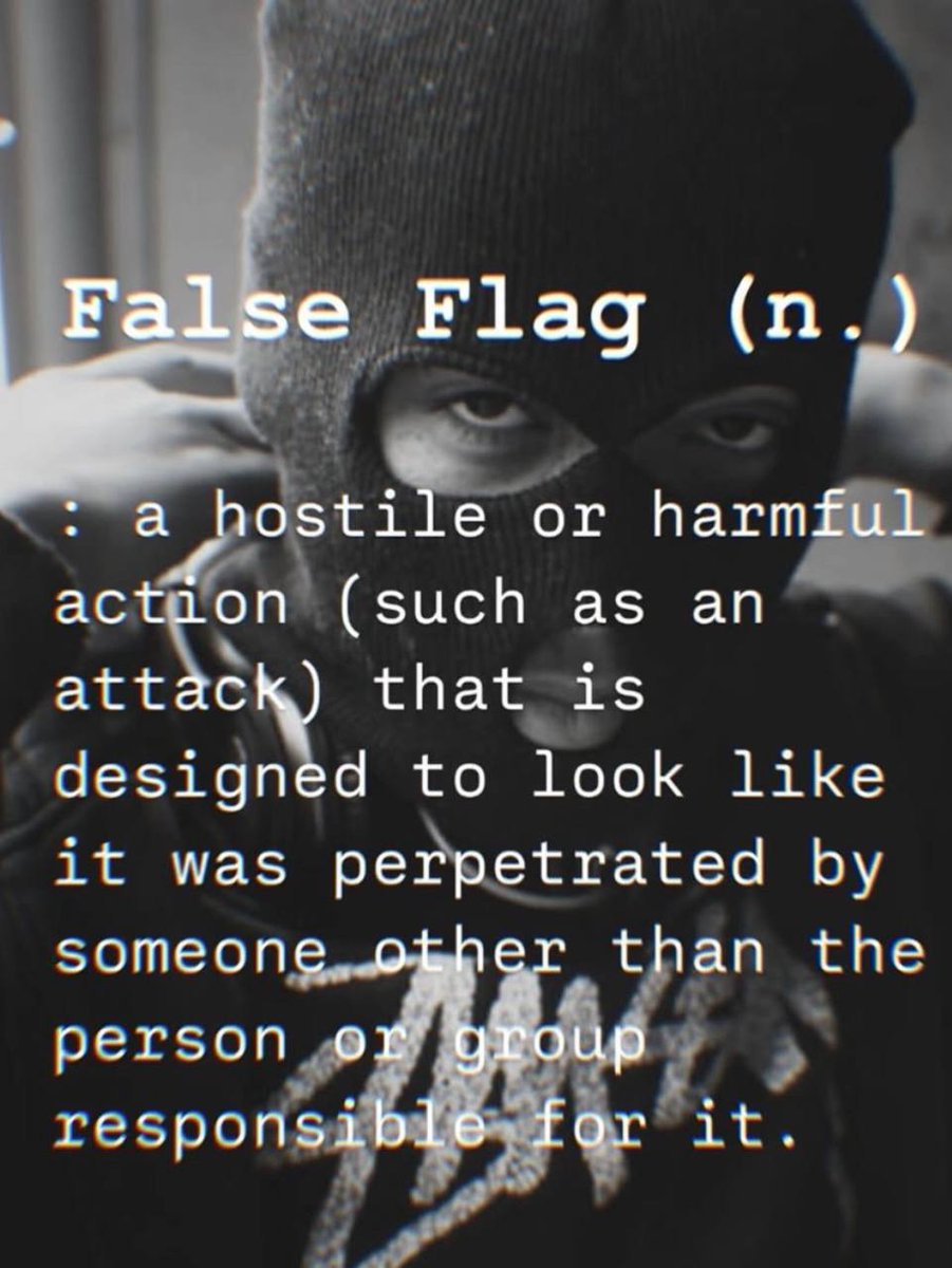 GM. 

It is PsyOp and False Flag season.