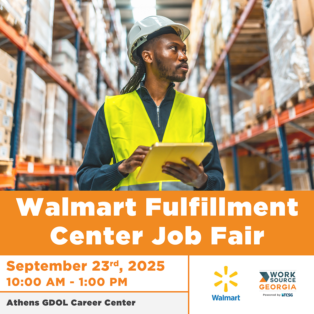 WorkSourceGA's tweet image. Walmart Fulfillment Center Job Fair 𝗧𝗢𝗠𝗢𝗥𝗥𝗢𝗪 9/23, 10am-1pm, in Pendergrass We&apos;re looking for eCom Seasonal Warehouse Workers. Veteran priority. Apply online at WorkSourceGAPortal.com &amp;amp; bring your resume. Job IDs: 1262943, 263436559. #GAJobs #Hiring #Veterans #Walmart