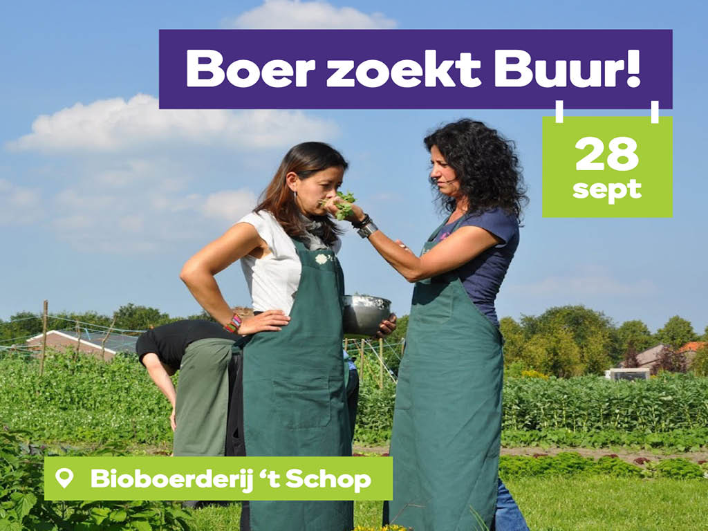 Steeds meer boeren zijn er mee bezig: toekomstbestendige landbouw. Maar wat houdt het eigenlijk in? Ontdek het tijdens Boer zoekt Buur bij Bioboerderij ’t Schop op zondag 28 september! 

brabantsemilieufederatie.nl/project/boer-z…