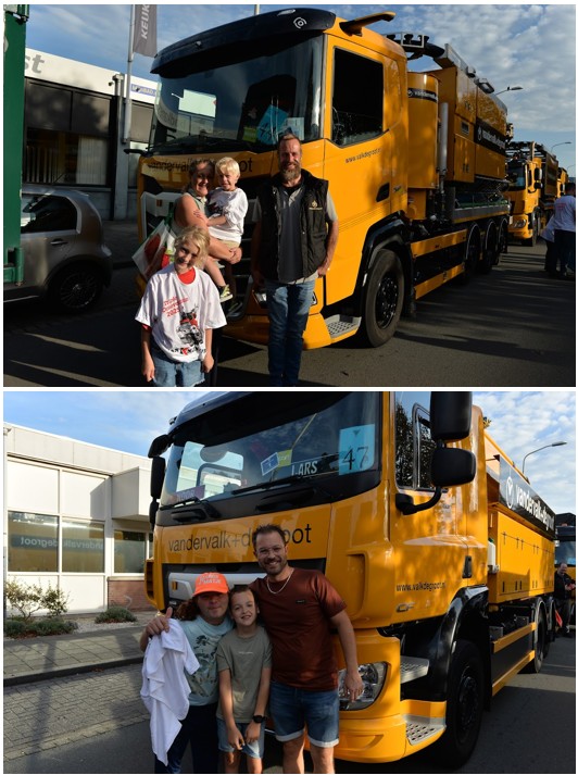 valkdegroot's tweet image. Afgelopen zaterdag namen we deel aan "De Ooievaarsrun 2025". Een toertocht met vrachtwagens, waarin mensen met een verstandelijke beperking meerijden vanaf Den Haag door het Westland naar de visafslag in Scheveningen. Wij hebben deze editie 5 vrachtwagens verzorgd. #Ooievaarsrun