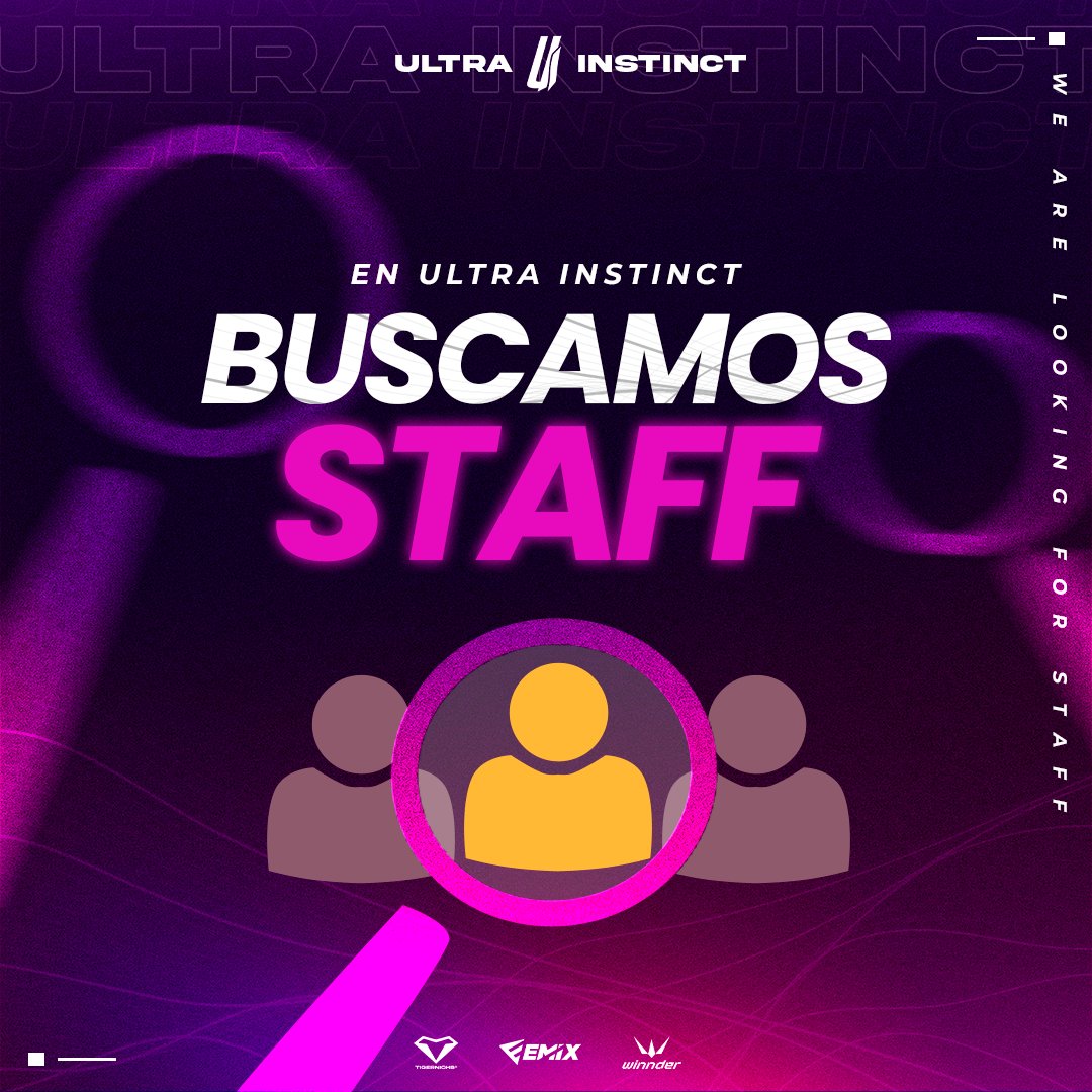 🚨 [ℝ𝔼ℂ𝕃𝕌𝕋𝔸𝕄𝕀𝔼ℕ𝕋𝕆 𝔸𝔹𝕀𝔼ℝ𝕋𝕆] 🚨

En Ultra Instinct buscamos nuevas mentes para el staff 👾

👉 Manager de CC
👉 Manager de Contenido
👉 Coach #RocketLeague
👉 CM X
👉 CM Instagram

¿Quieres formar parte de esta familia?
✉️ Mándanos DM

#Esports #FeelUltra