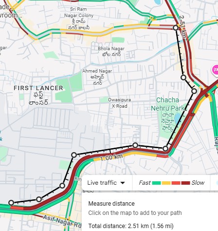 #HYDTPInfo
🚦 Traffic Alert  🚦
Due to heavy traffic flow during peak hours, vehicle movement is slow from Mehdipatnam, Azizia Mosque, SD Hospital, Pochamma Basthi, NMDC, and Masab Tank X Road towards Khaja Mansion to Virinchi.
Commuters are advised to plan accordingly and expect