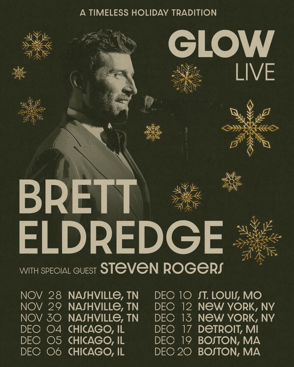 bretteldredge's tweet image. You’ve all been asking for a while, soooo
HERE. IT. IS!… the Glow Tour is back! I can’t wait to celebrate the most magical time of year with you again! Let me know if you’re coming, I’m working on my “naughty or nice list” 🎅😜
The Locals presale starts tomorrow at 12PM local…