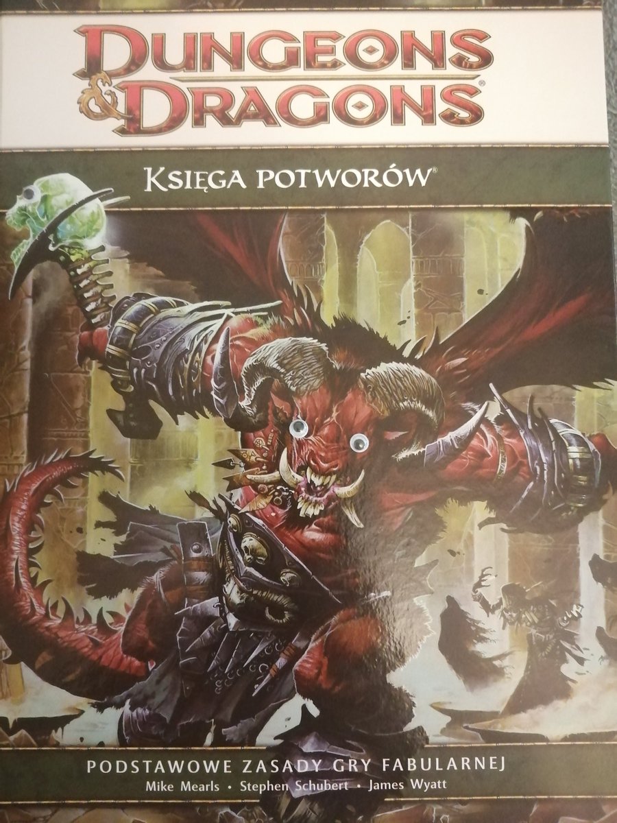 thing_michael's tweet photo. My friends got me this for my namesday - the main three D&amp;D handbooks for 4th edition and they are in Polish too! I had to improve them with googley eyes 👀  of course 😋 . https://t.co/36J3Ht2Upg