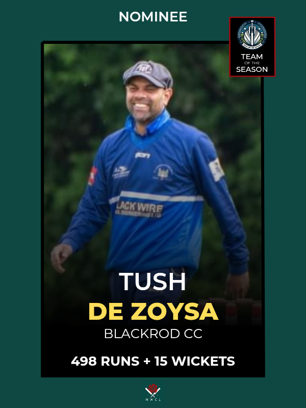 The ninth TOTS Nominees in the Senior Premiership goes to <a href="/BlackrodCC/">Blackrod Cricket Club</a>'s Tush De Zoysa 👏

Photo ©️: Blackrod Sports Photos