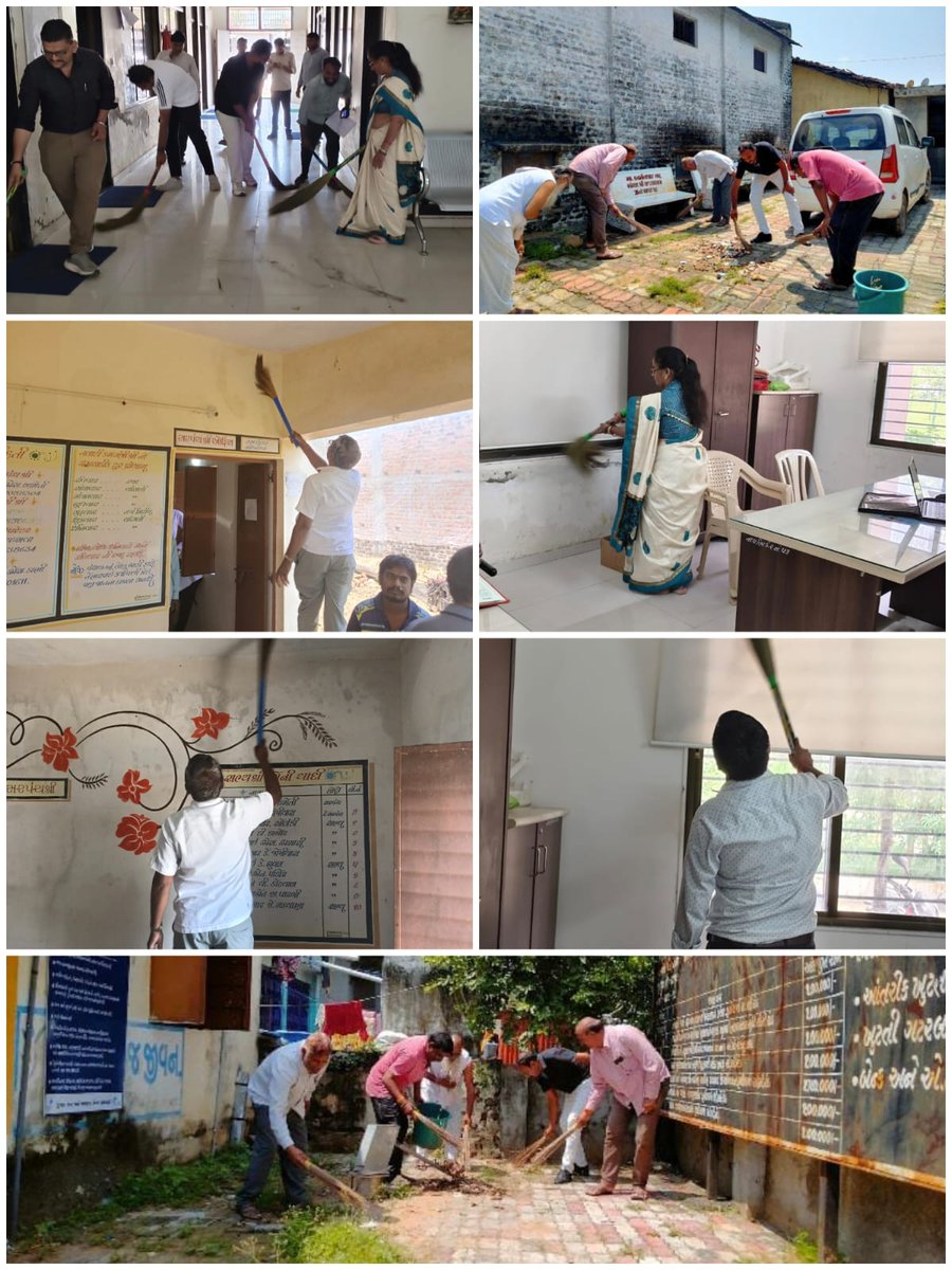 આજ રોજ ભિલોડા તાલુકામાં સ્વચ્છતાહી સેવા 2025 અંતર્ગત તાલુકા પંચાયત, ગ્રામ પંચાયત, શાળાઓ, આંગણવાડીઓ, પ્રાથમિક આરોગ્ય કેન્દ્રો જેવી સરકારી કચેરીઓમાં સફાઈ કરવામાં આવી