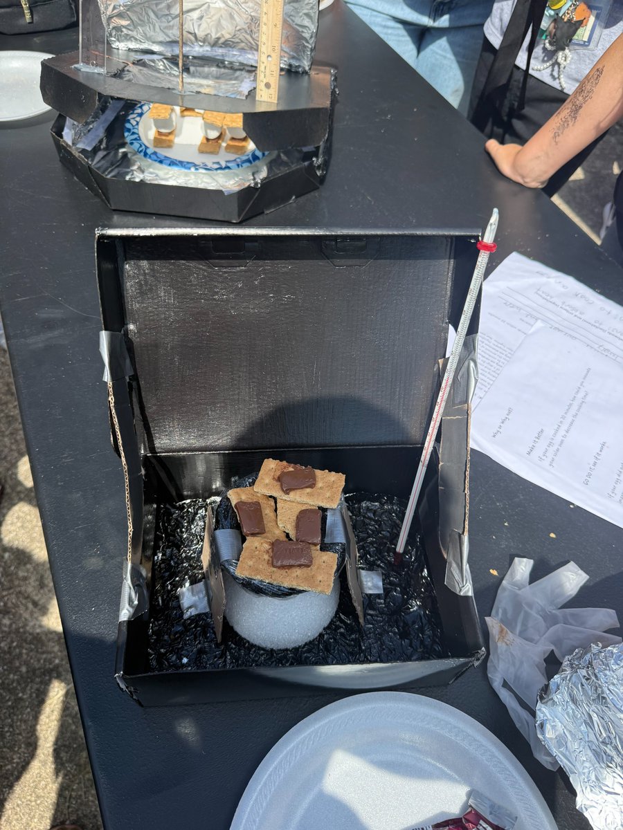 DuvalSchoolsHr's tweet photo. S’mores + science = success! 🍫🔥

@DuvalSchools Oceanway Middle’s Ms. Williams had her STEM students build solar ovens — learning energy conversion, design, and inquiry while having fun. 
Inspired to teach? 

👉 https://t.co/04dGu4RxZe
#TeamDuval #STEMeducation #DuvalDelivers https://t.co/hflk5PbqW6