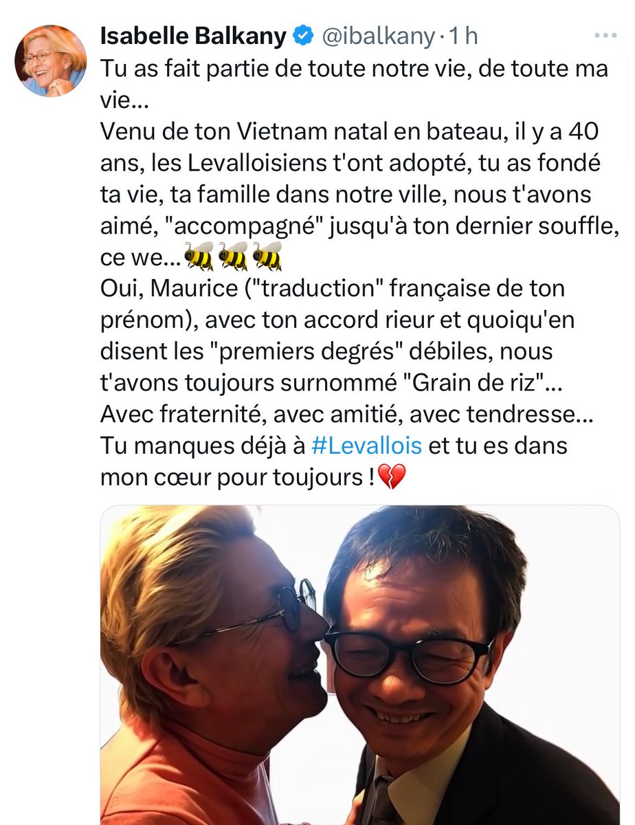 Même mort, elle ne le respecte pas et elle arrive à être raciste jusque dans son éloge funèbre