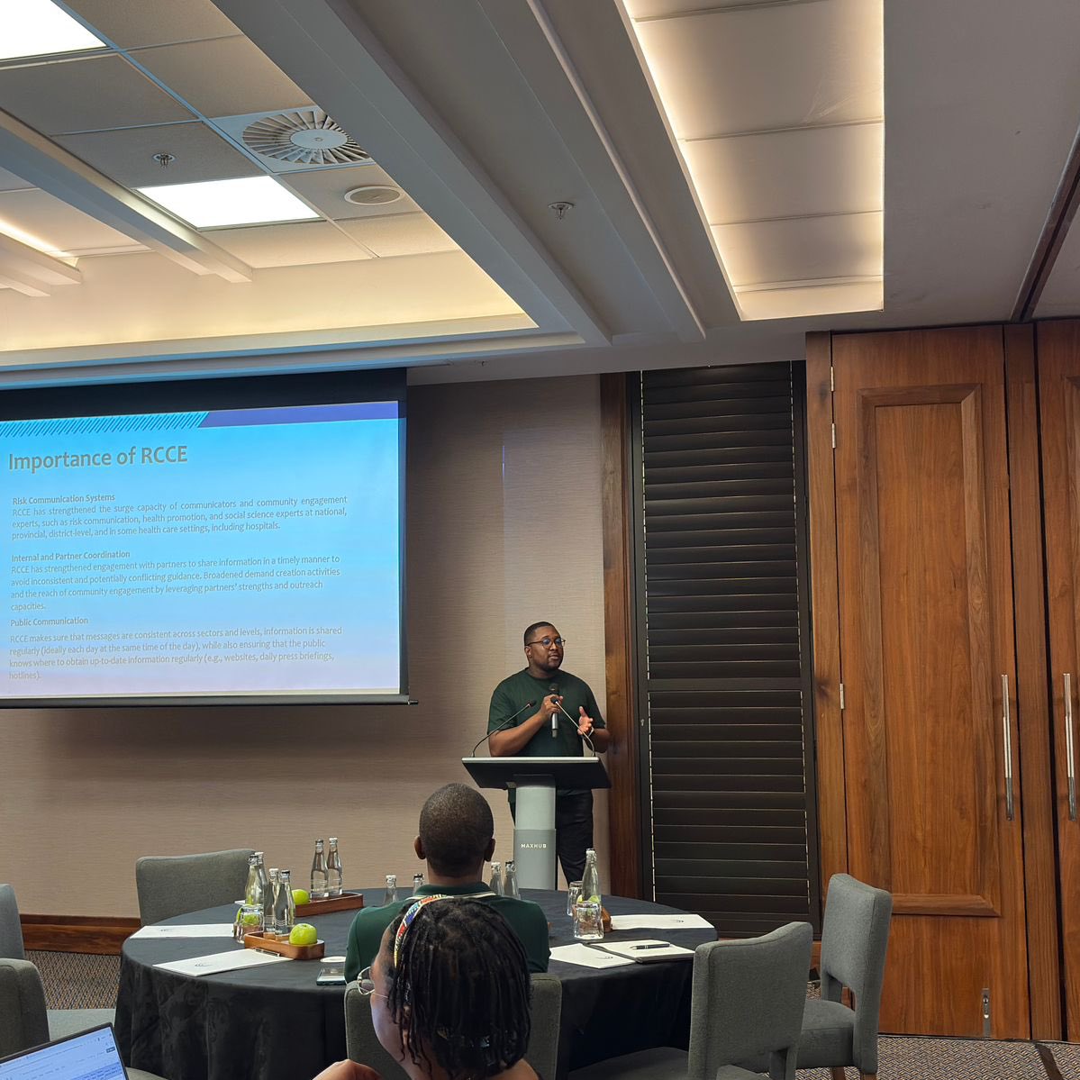 Jhpiego_SA's tweet photo. Last week, we hosted the final Knowledge Management Peer-to-Peer Learning Session in Sandton, GP. The session highlighted the vital contributions of the communications team and NICD secondees to the project, with discussions on RCCE, epidemiology, surveillance and more. https://t.co/pcaW5AVVrl