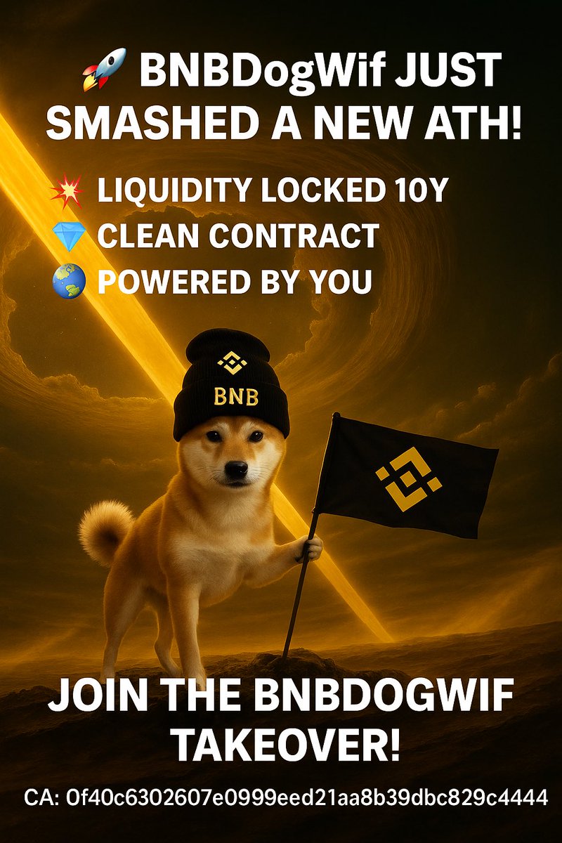 IziahCrypt's tweet photo. @CryptoBestMood 
Can you call another solid meme.
@BNBDOGWIF
The community is very strong
$bnbdogwif is a clean ticker. Fully backed by community..no dev holding  good Holder distribution. Still at low cap. Let's send this to 1000x https://t.co/UHpSd5btCr